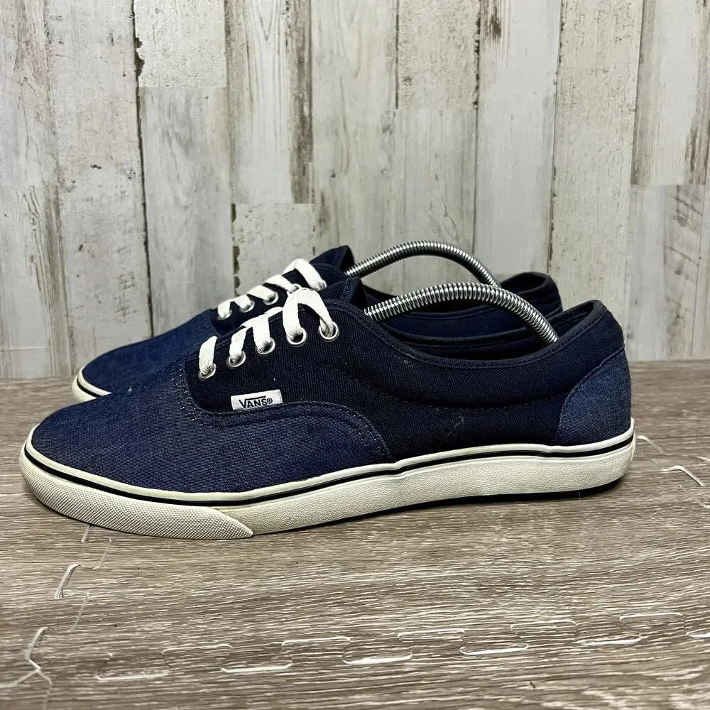 Vans Off The Wall Men's Blue Denim‎ Skateboard Shoes Size 11